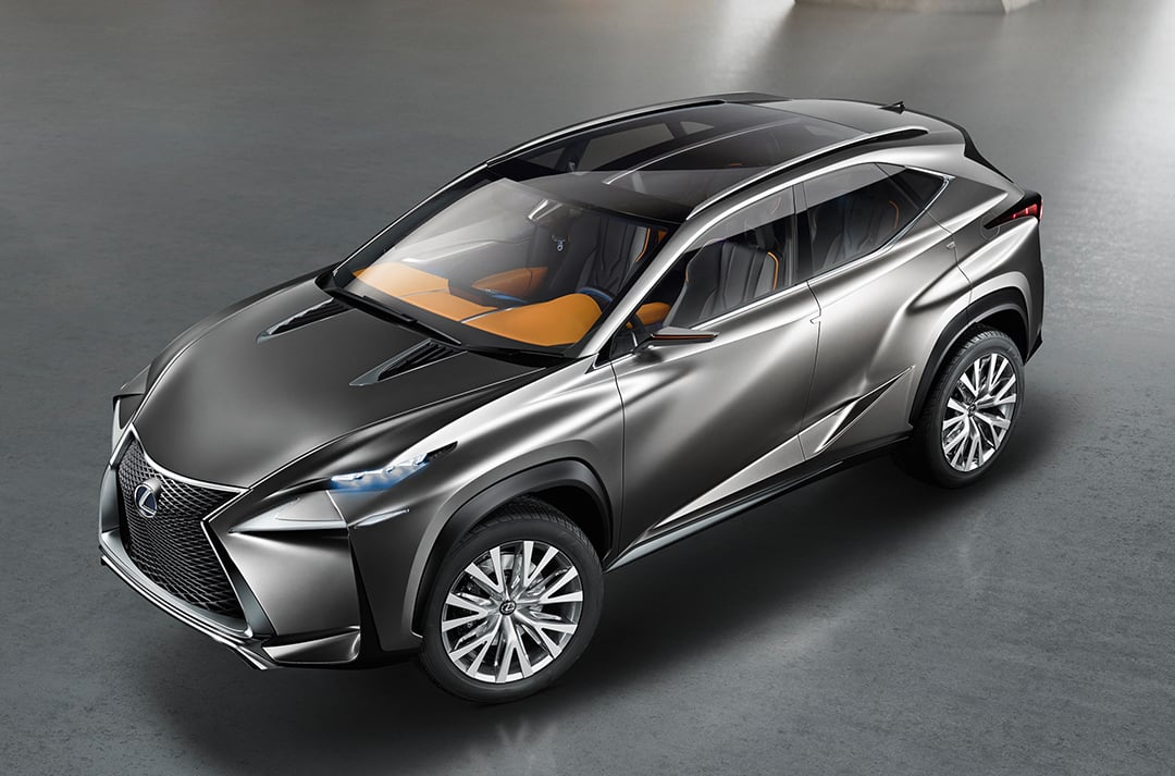 A black Lexus NX
